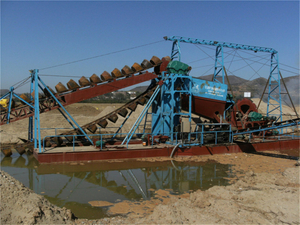 Gold Sand Stone Mining Dredging Chain Bucket Dredger Vessel with Big Capacity And Quality Warranty